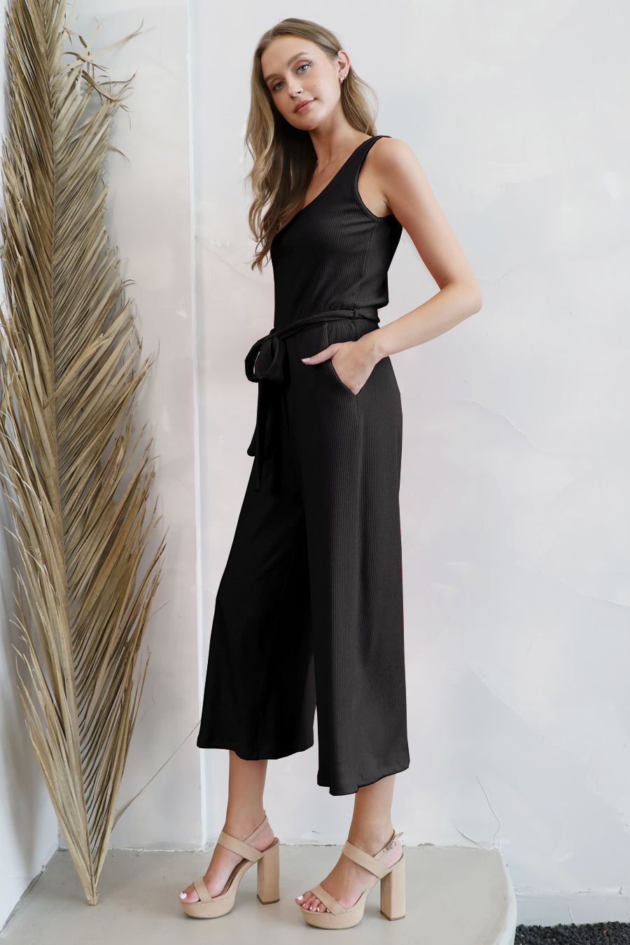 Casual Weekend Knit Tank Jumpsuit