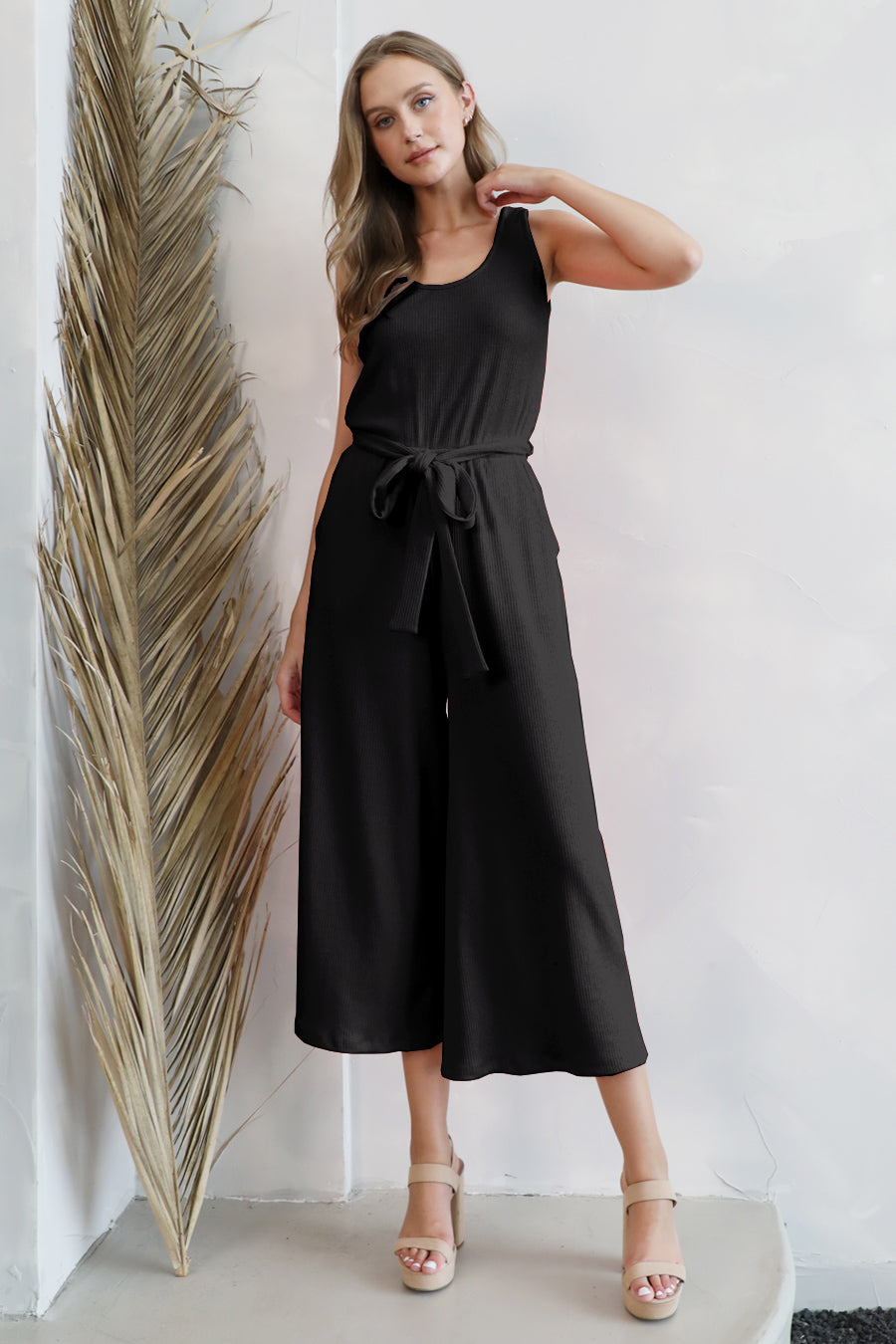 Casual Weekend Knit Tank Jumpsuit