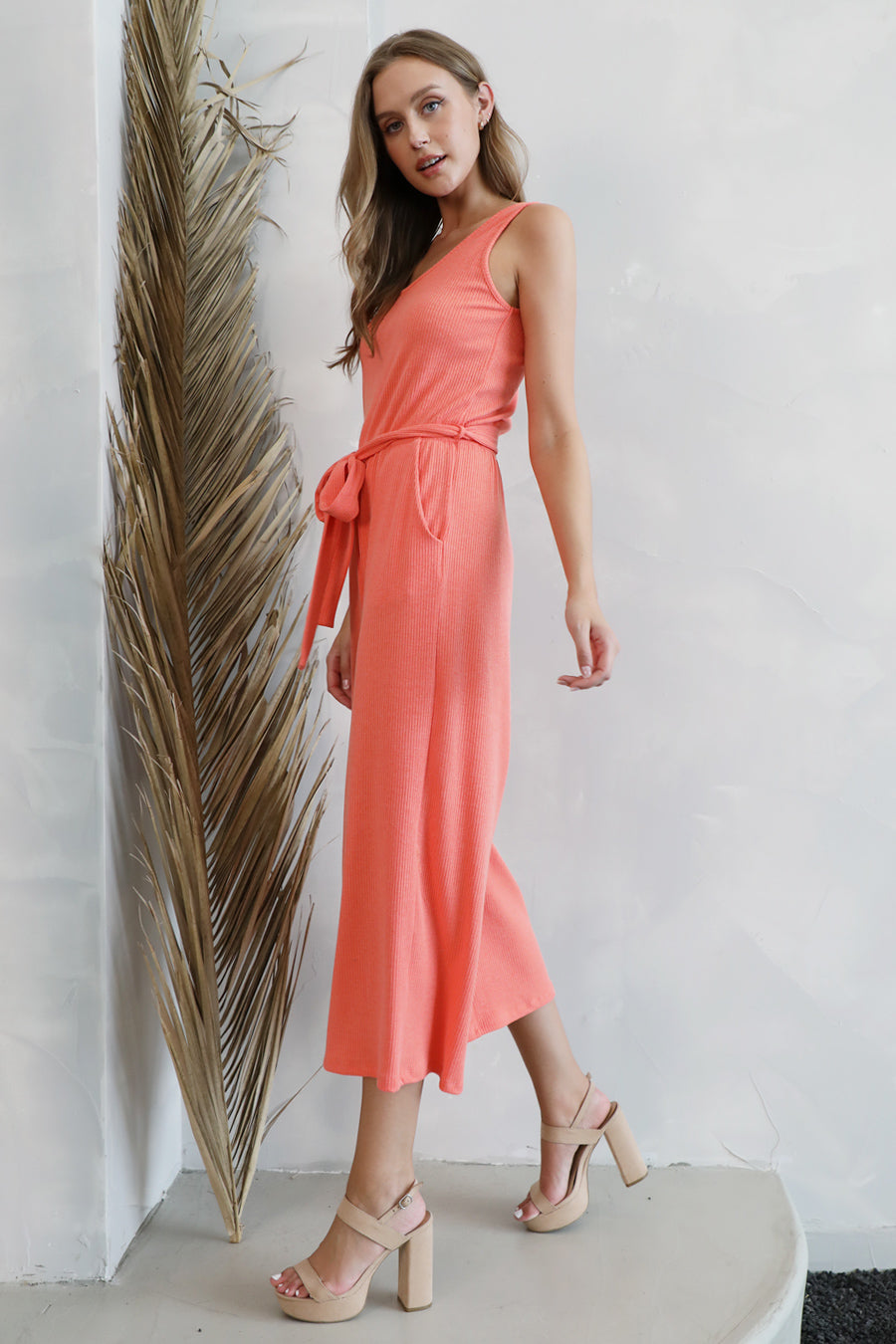 Casual Weekend Knit Tank Jumpsuit