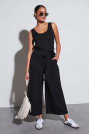 Casual Weekend Knit Tank Jumpsuit
