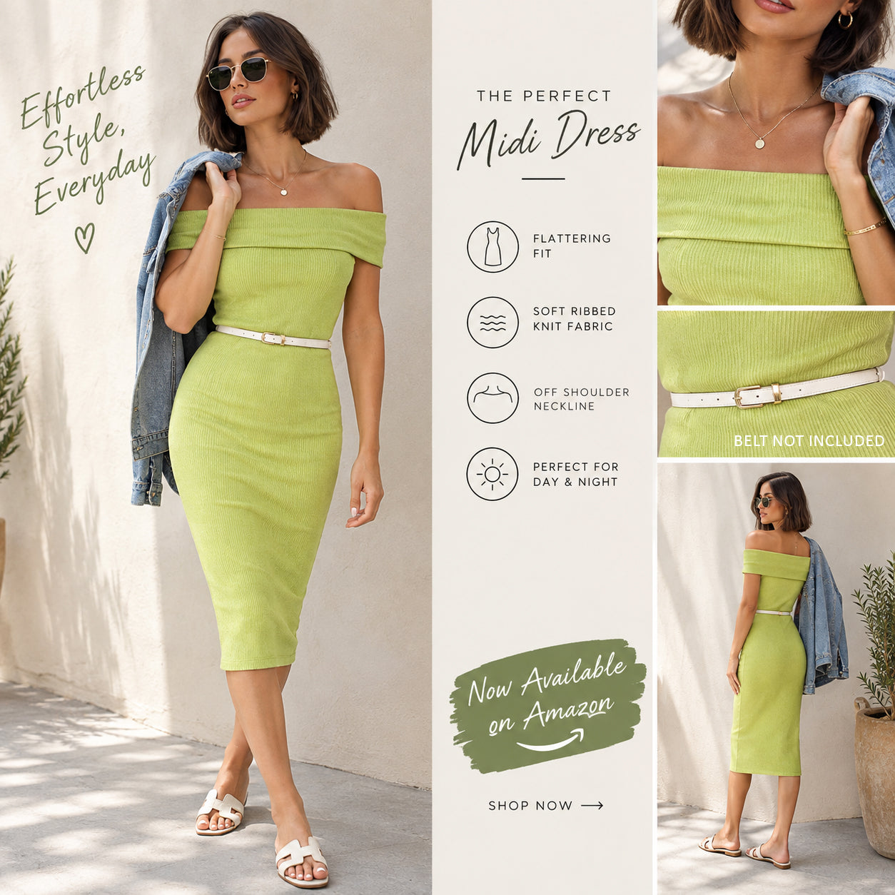 Like a Lady Off Shoulder Bodycon Dress