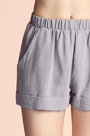 Washed Cotton Shorts