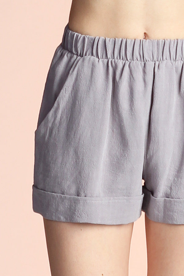 Washed Cotton Shorts