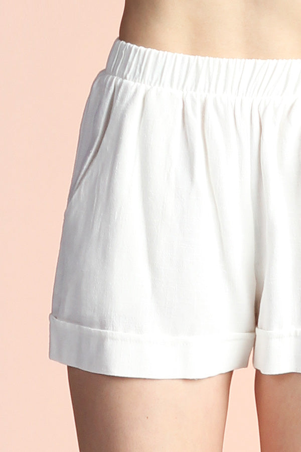 Washed Cotton Shorts