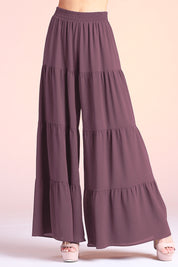 Tiered Wide Leg Pants