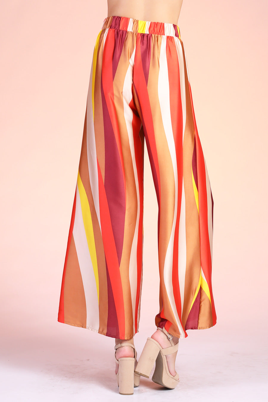 Sunset Wonders Tie Waist Wide Leg Pants