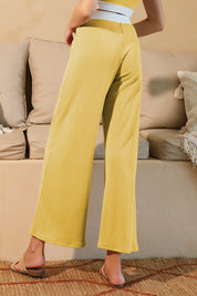Contrast Knit Pants