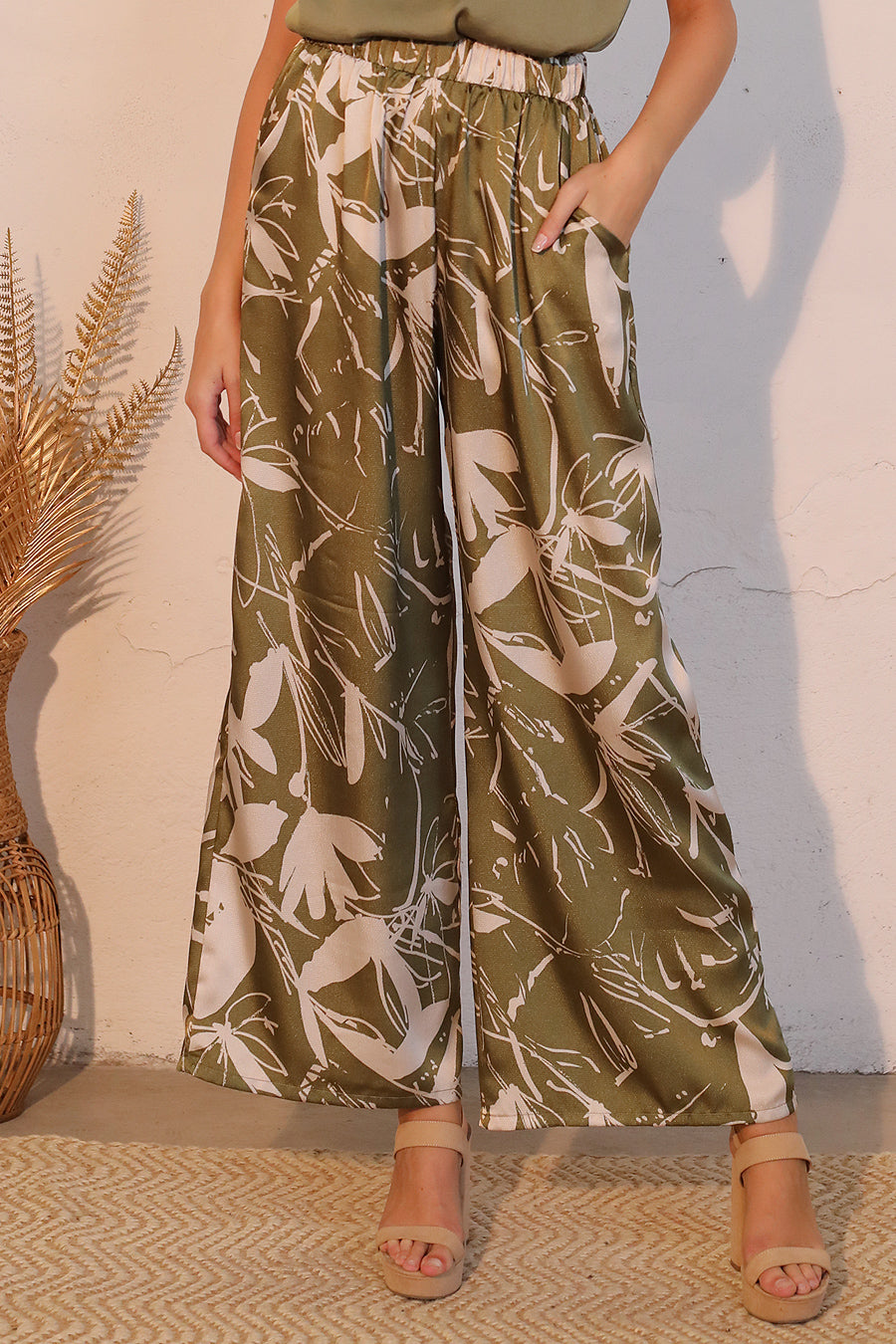 Dreaming Lily Satin Pocket Pants