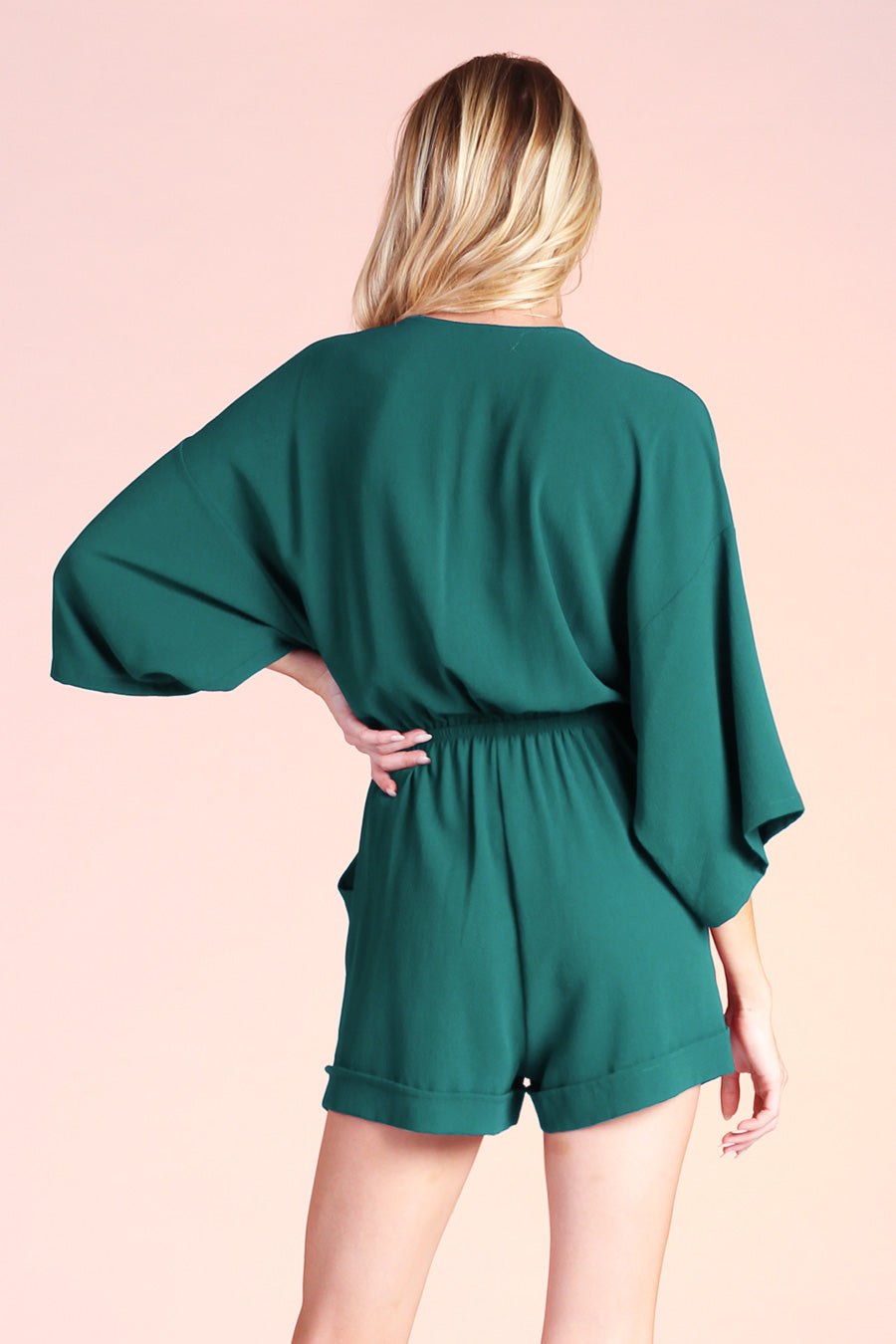 Tie Front Kimono Romper