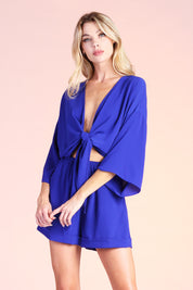 Tie Front Kimono Romper