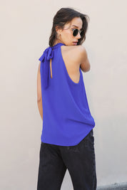 Timeless Twisted Neck Detail Top