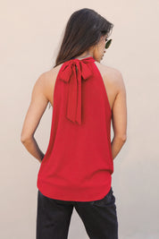 Timeless Twisted Neck Detail Top