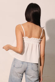 Sweet As Sugar Elastic Ruched Cami Top - Ahri