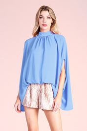 Mock Neck Caftan Top