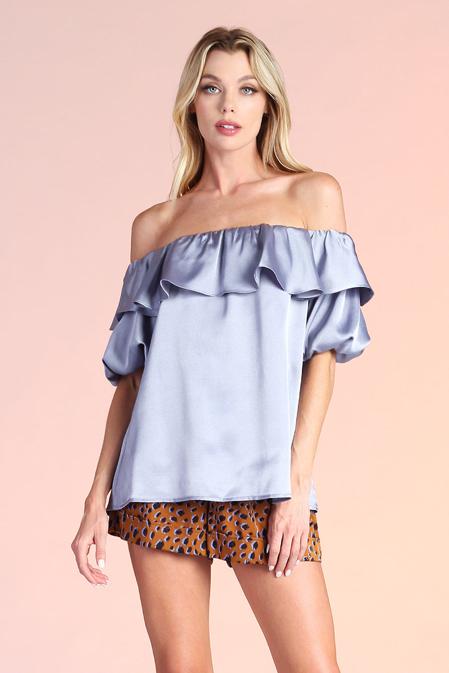 London Off Shoulder Satin Top