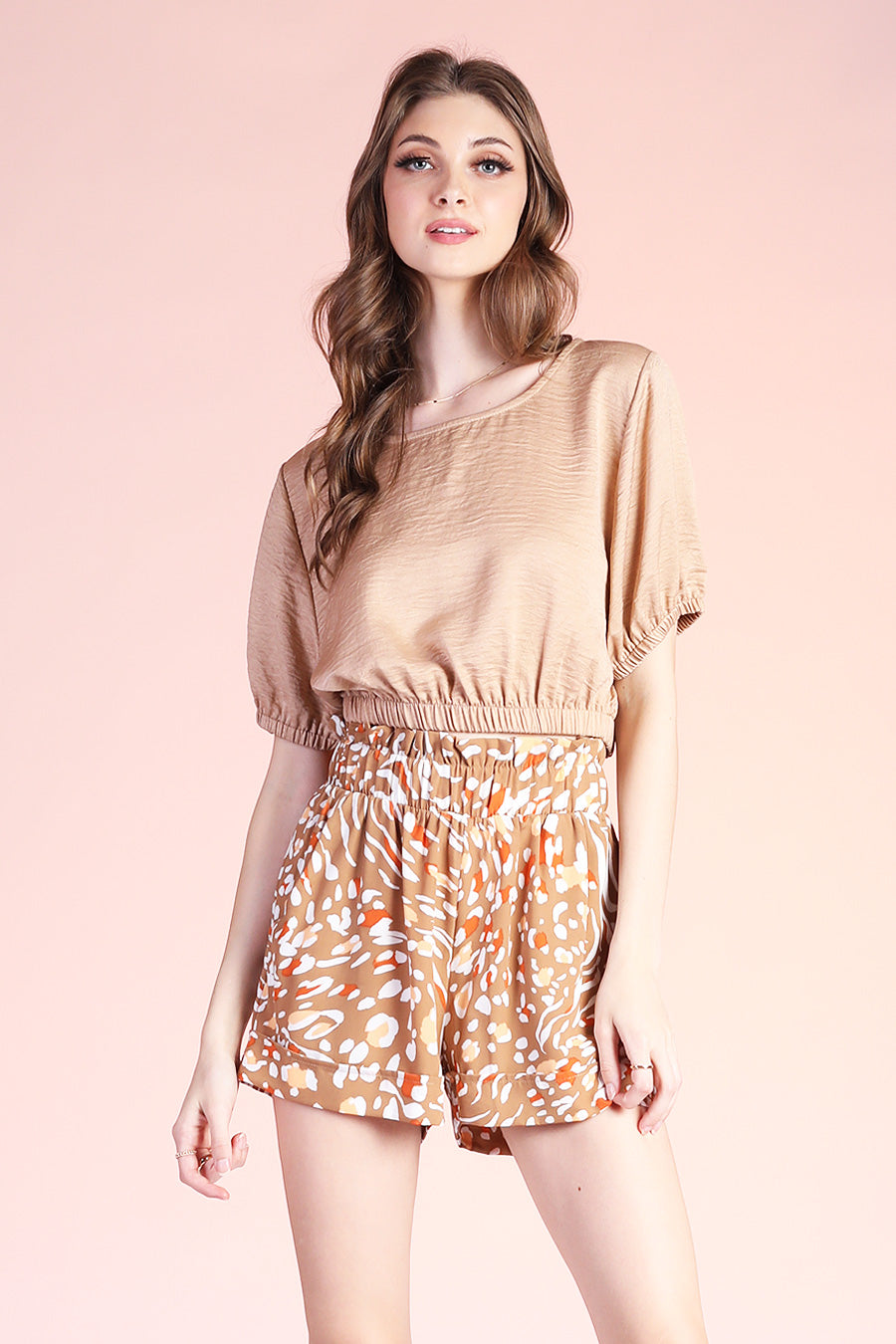 Love Puff Sleeve Crop Top