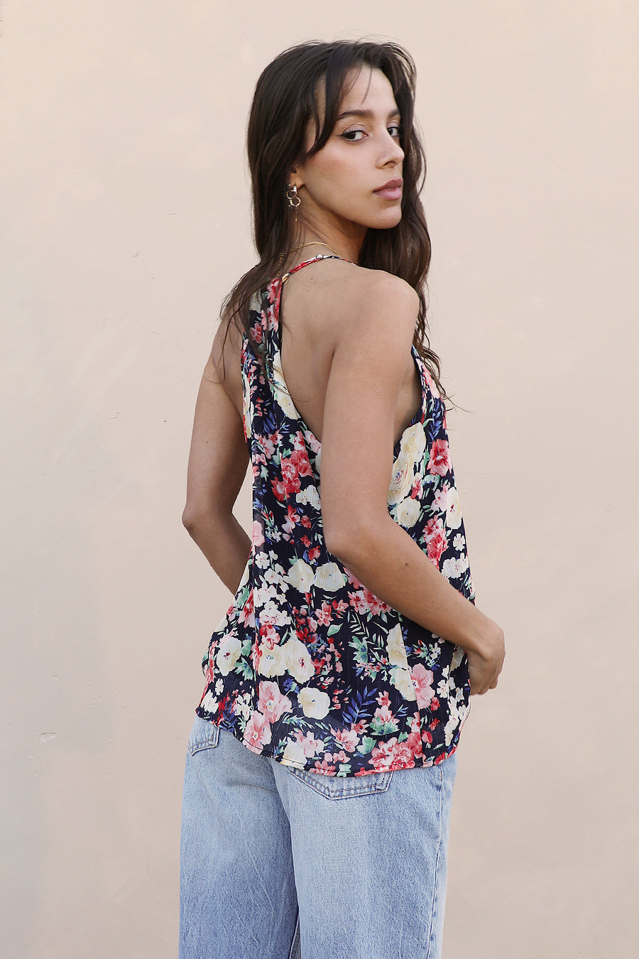 Floral Blossom Chiffon Cami Top