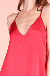 Satin Shiny Basic Cami Top