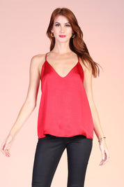 Satin Shiny Basic Cami Top