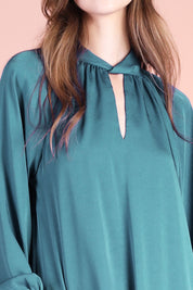 Twist and Cut Out Long Sleeve Top