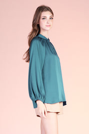 Twist and Cut Out Long Sleeve Top