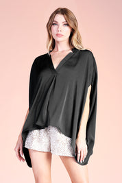 Divine Double Notched Caftan Top