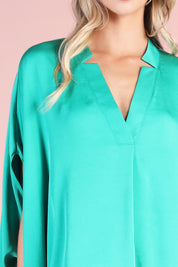 Divine Double Notched Caftan Top