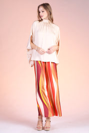 Mock Neck Caftan Top