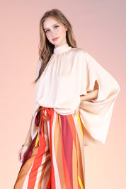 Mock Neck Caftan Top