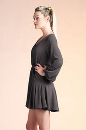 Cuffed Bell Sleeve Dress - Ahri