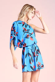 Havana Fern One Shoulder Dress