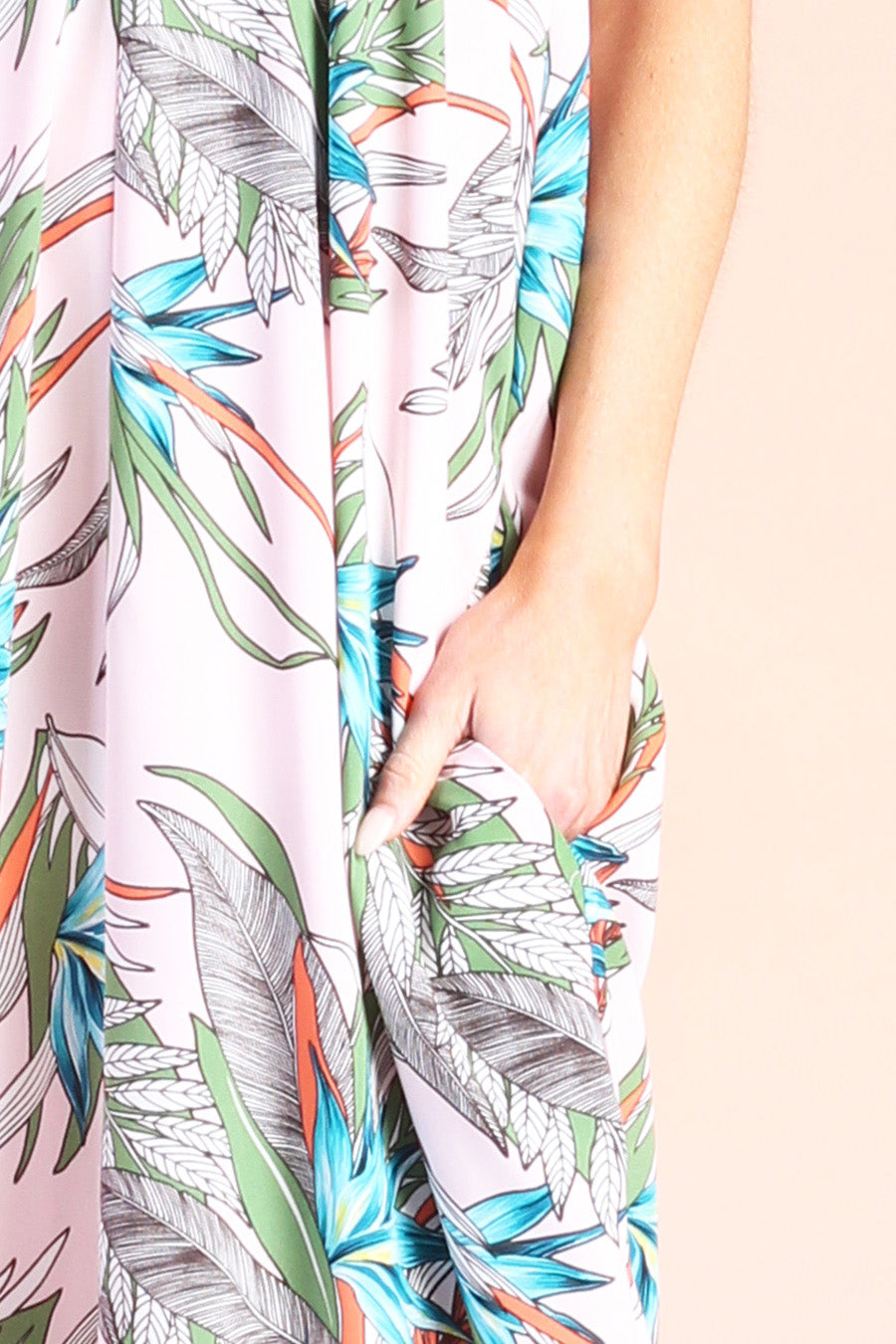 Leafy Paradise Cocoon Dress