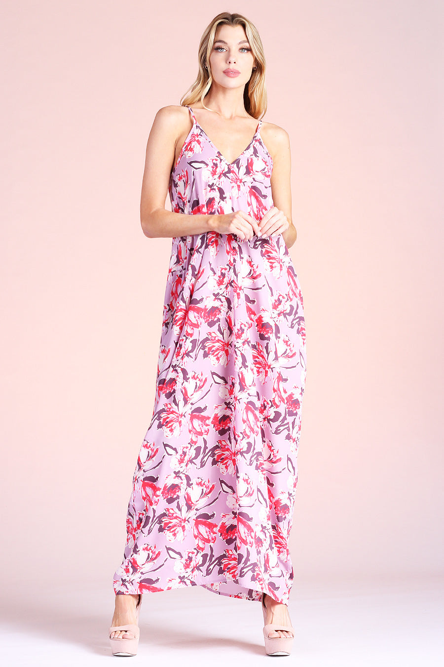 Abstract Floral Cocoon Maxi