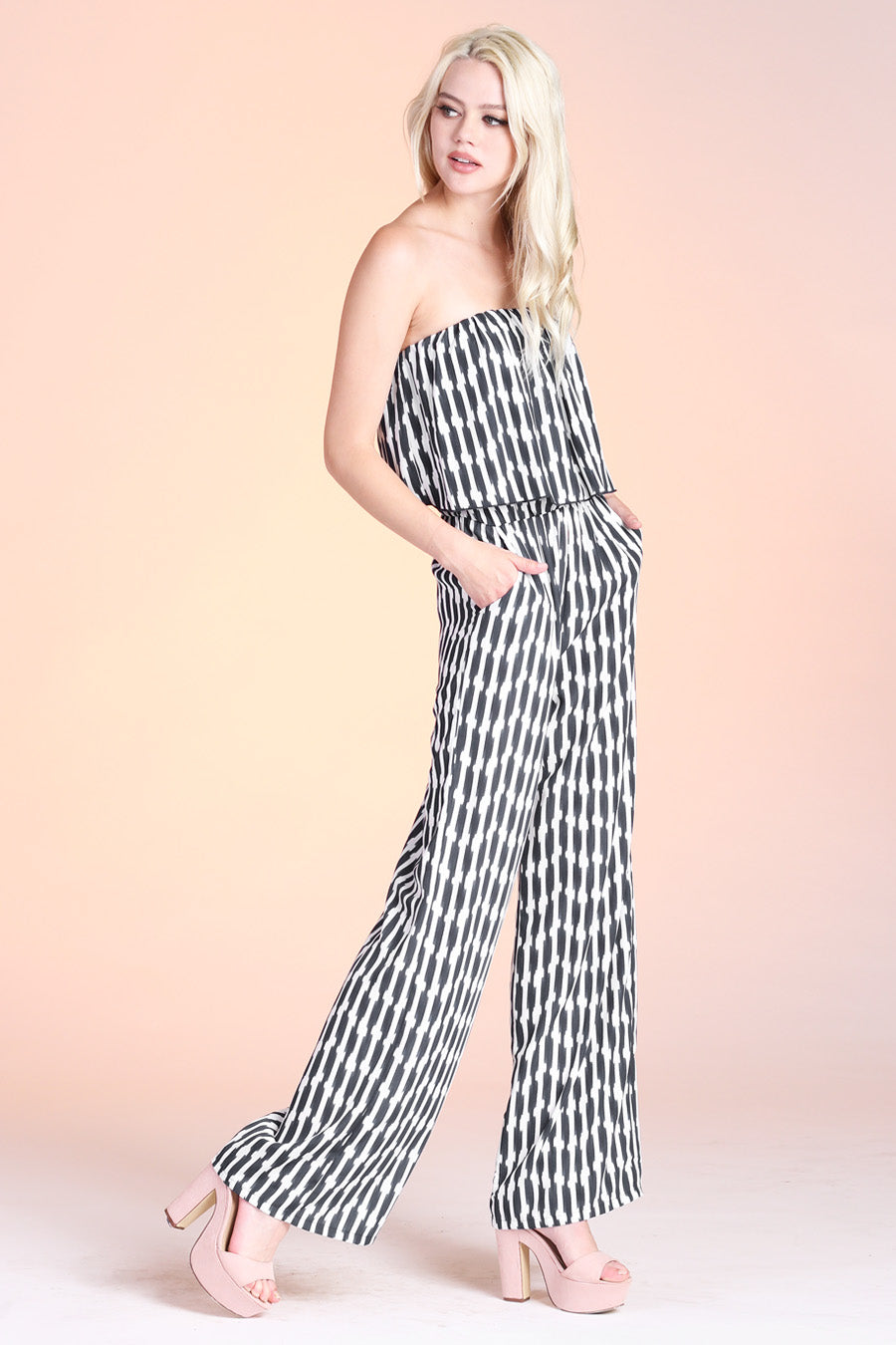 Geo Stripe Jumpsuit