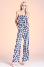 Geo Stripe Jumpsuit