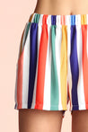 Rainbow Stripe Shorts - Ahri