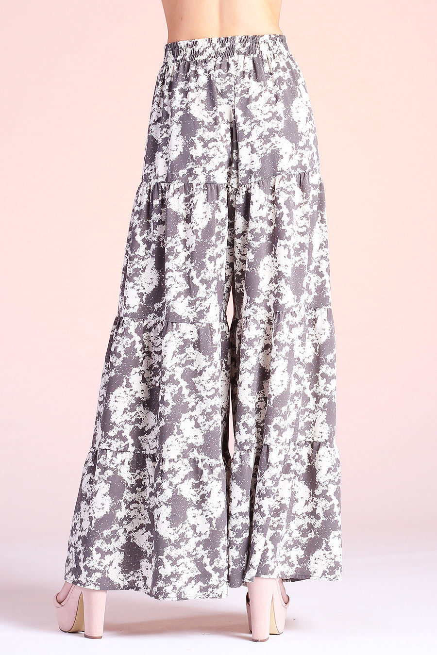 Stormy Houndstooth Tiered Pants