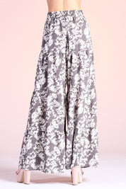 Stormy Houndstooth Tiered Pants