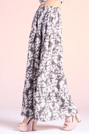 Stormy Houndstooth Tiered Pants