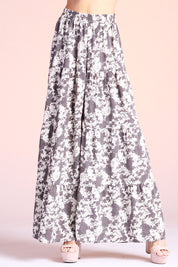 Stormy Houndstooth Tiered Pants