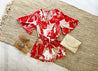 Palm Leaf Tie Front Romper - Ahri