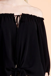 Set it Off Shoulder Top - Black