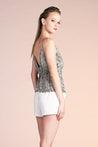 Teardrop Petal Tuck Pleat Cami Top - Ahri