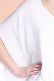 Crinkle Blouson Caftan Top