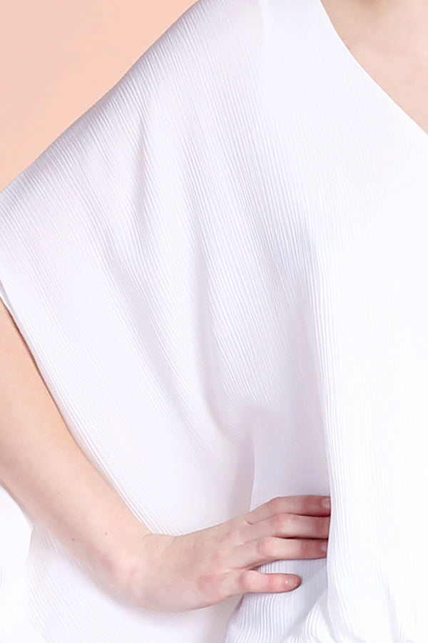 Crinkle Blouson Caftan Top