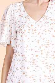 Flock of Birds Flare Sleeve Top