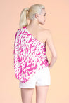 Falling Feathers One Shoulder Top - Ahri