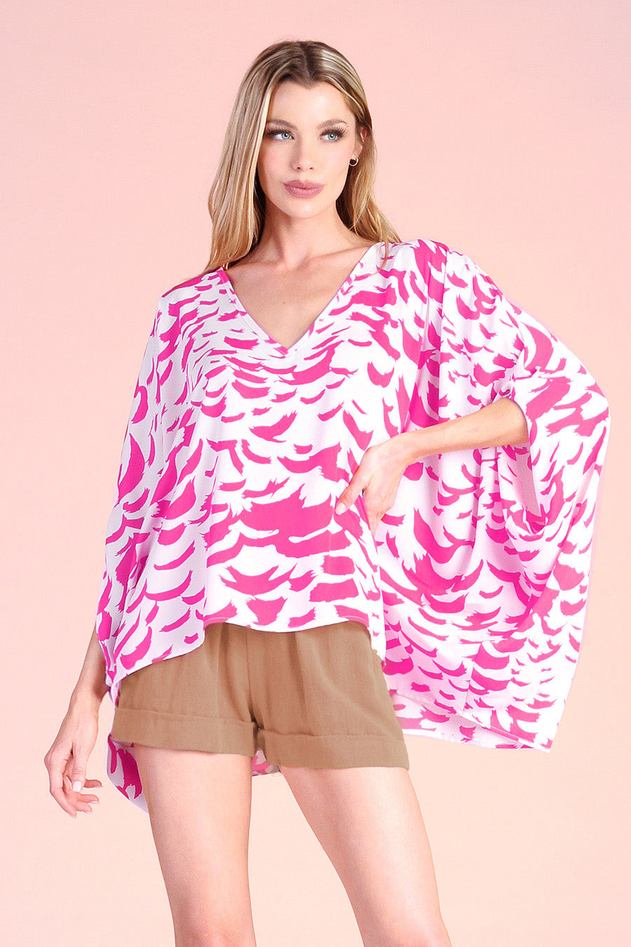 Falling Feathers Blouson Top