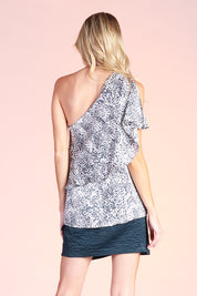 Tahoe Satin One Shoulder Layer Top