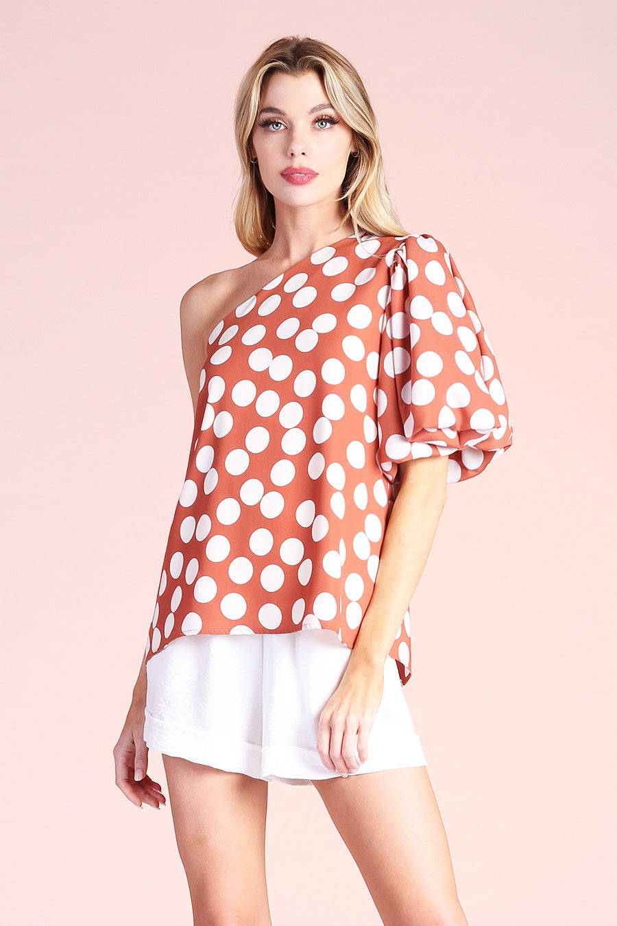 Mod Dot One Bubble Sleeve Top